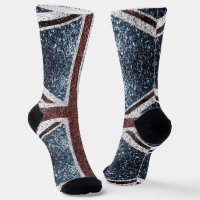 Drapeau du Royaume-Uni Rustic vintage scintille pa