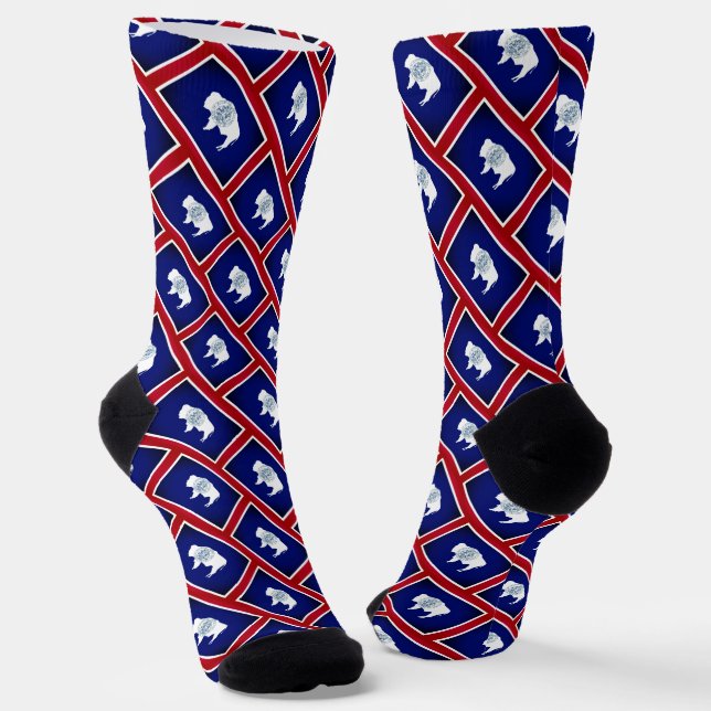 Chaussette Drapeau du Wyoming (Angulaire)