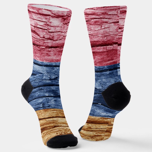 Chaussette Drapeau en bois d'Arménie (Angulaire)