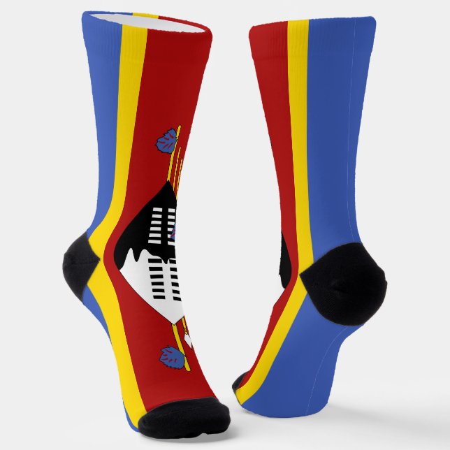 Chaussette Drapeau Eswatini (Angulaire)
