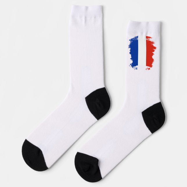 Chaussette drapeau français (Gauche)