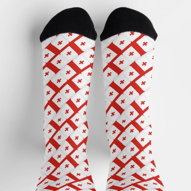 Chaussette Drapeau Georgia Sakartvelo motif (Haut)