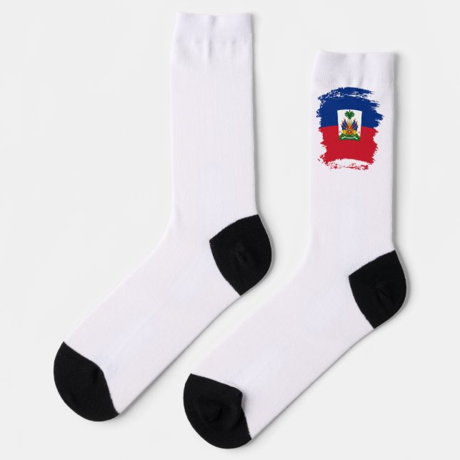 Chaussette Drapeau Haïti (Gauche)