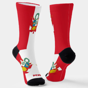 Chaussette Drapeau péruvien Patriotique, Durable Pérou Premiu