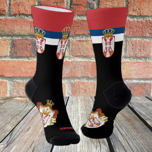 Chaussette Drapeau serbe Chaussettes patriotiques, Serbie dur