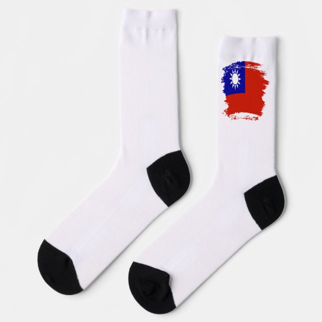 Chaussette Drapeau taïwanais (Gauche)