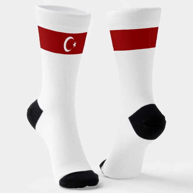 Chaussette Drapeau turc (Angulaire)