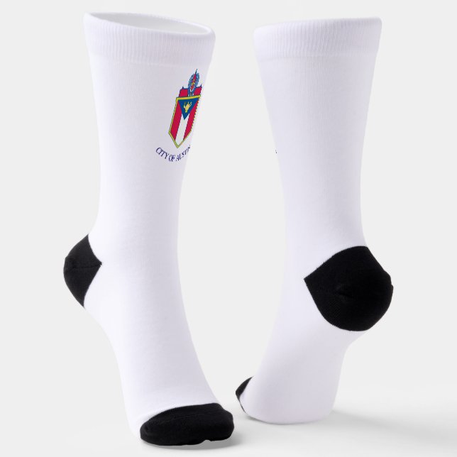 Chaussette Drapeau urbain d'Austin (Texas) (Angulaire)