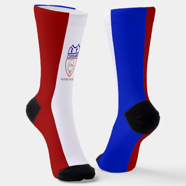 Chaussette Drapeau urbain de Cleveland (Ohio) (Angulaire)