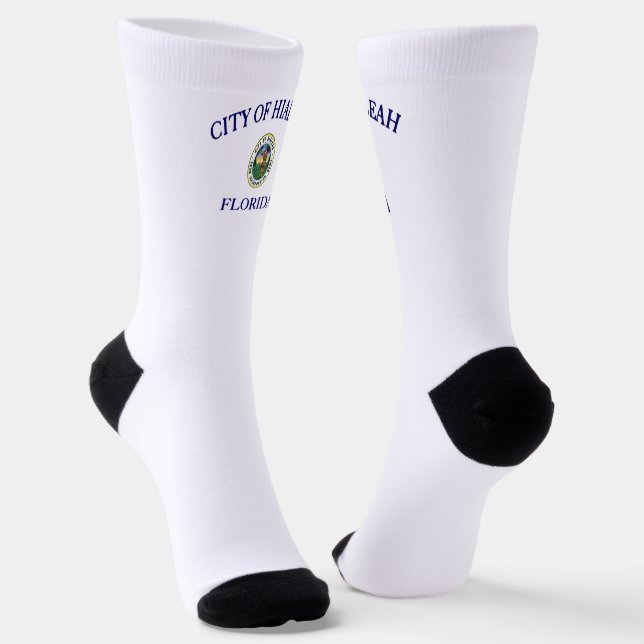 Chaussette Drapeau urbain de Hialeah (Floride) (Angulaire)
