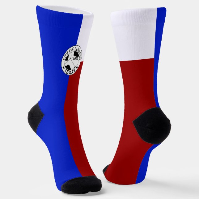Chaussette Drapeau urbain de Lubbock (Texas) (Angulaire)