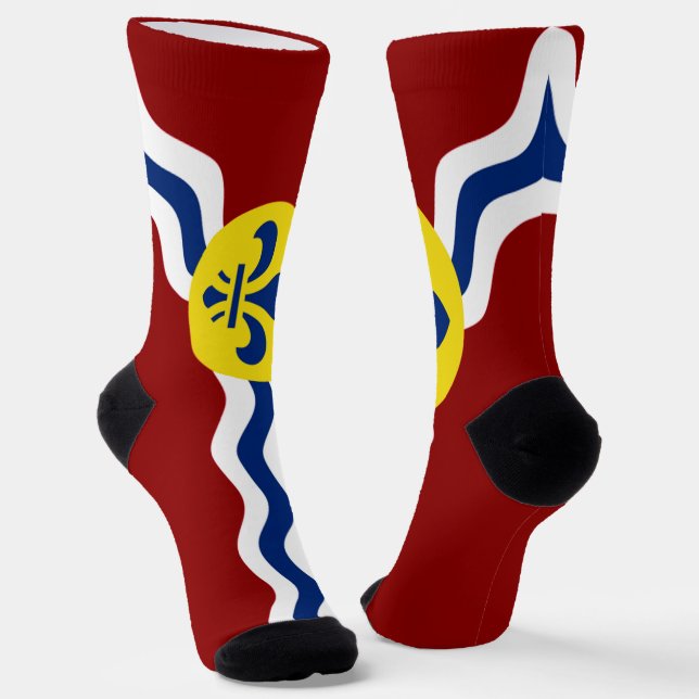 Chaussette Drapeau urbain de Saint-Louis (Missouri) (Angulaire)