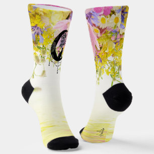 Chaussette Dreamcatcher avec chat Suivez vos rêves personna