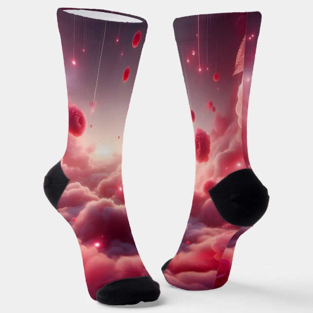 Chaussette Dreamy Romantic Fantasy Roses Love (Angulaire)