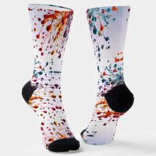 CHAUSSETTE DRIP DROP SPLATTER STYLISÉ PAR DES SOCKS TRÉAL