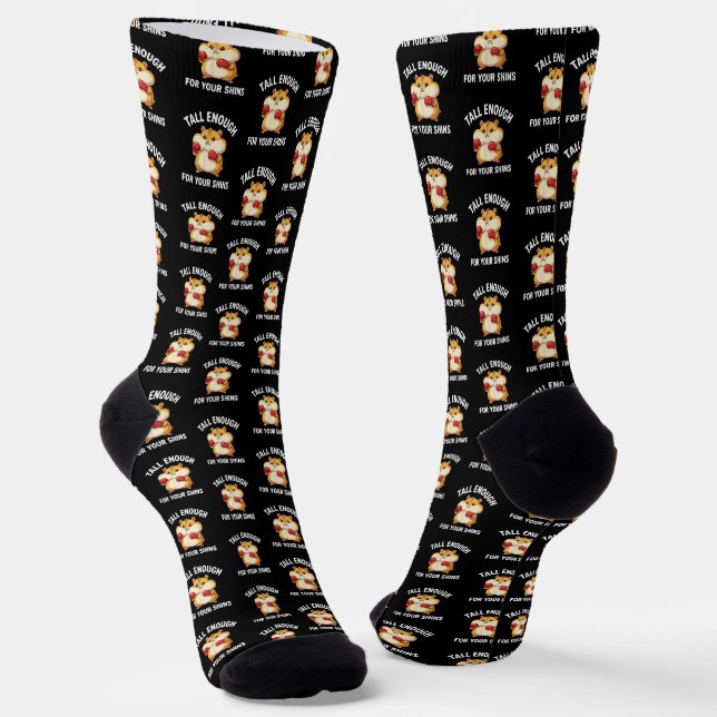 Chaussette Drôle de hamster de boxe assez grand pour vos tibi (Angulaire)