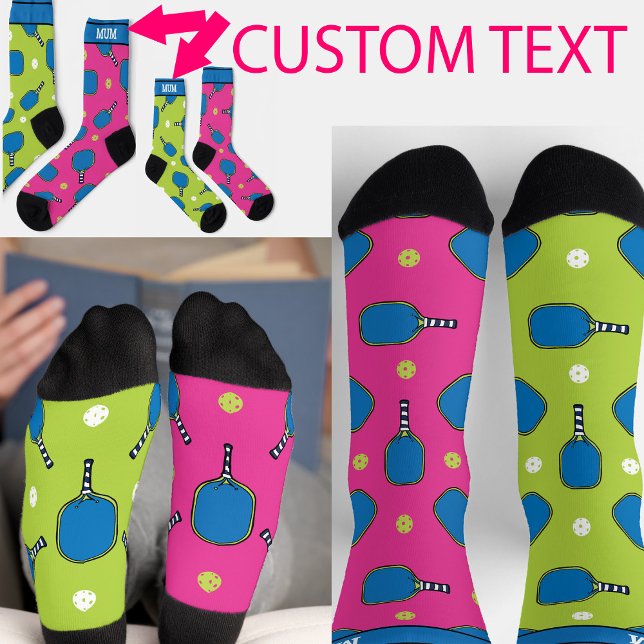 Chaussette Drôle étrange j'aime Pickleball (Funny Odd Pickleball Socks, Great as gift for Pickleball players)