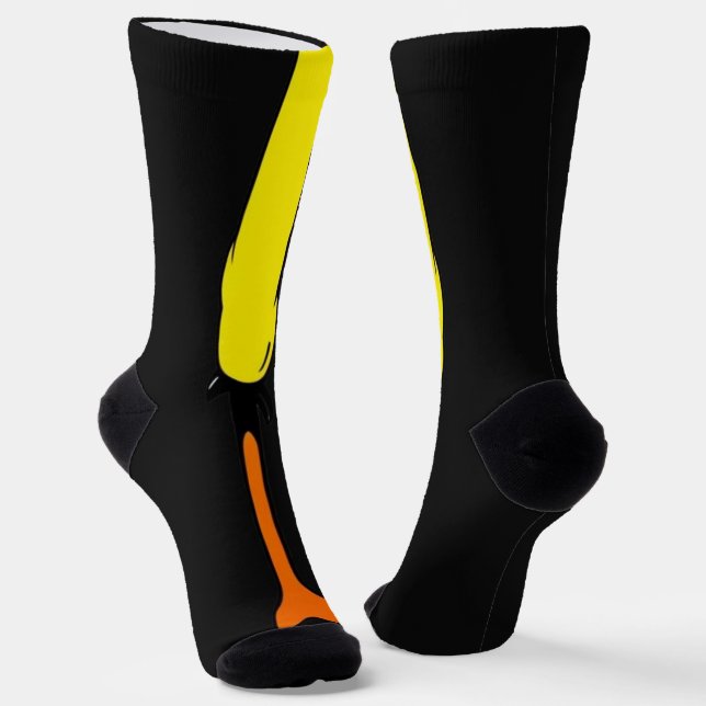 Chaussette Drôle jambe de poulet Pieds Chaussettes Genou Anim (Angulaire)