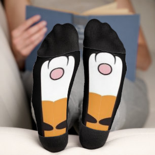 Chaussette Drôle patte chat kitten jambe pieds chaussettes ge
