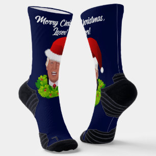 Chaussette Drôle Trump Christmas Loser