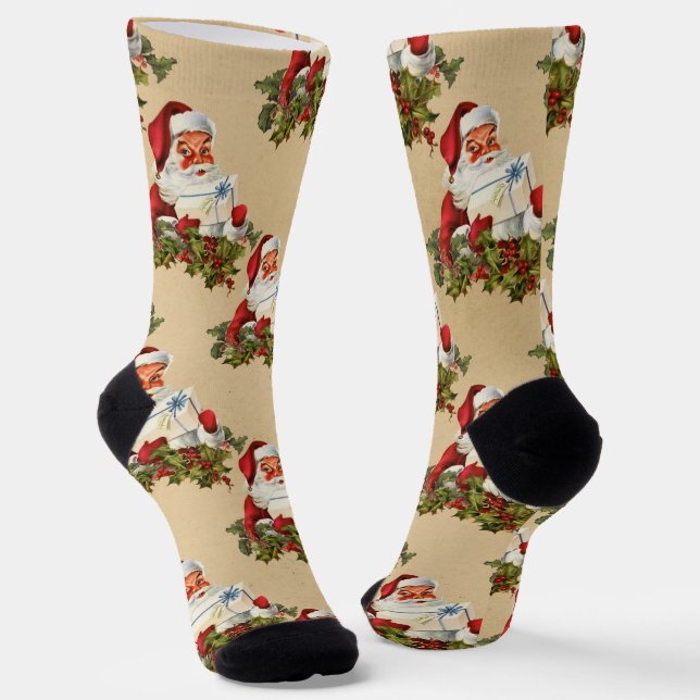 Chaussette du Père Noël vintage (Angulaire)