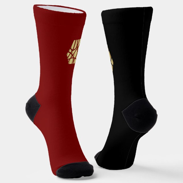 Chaussette Duality Socks – Red & Black (Angulaire)