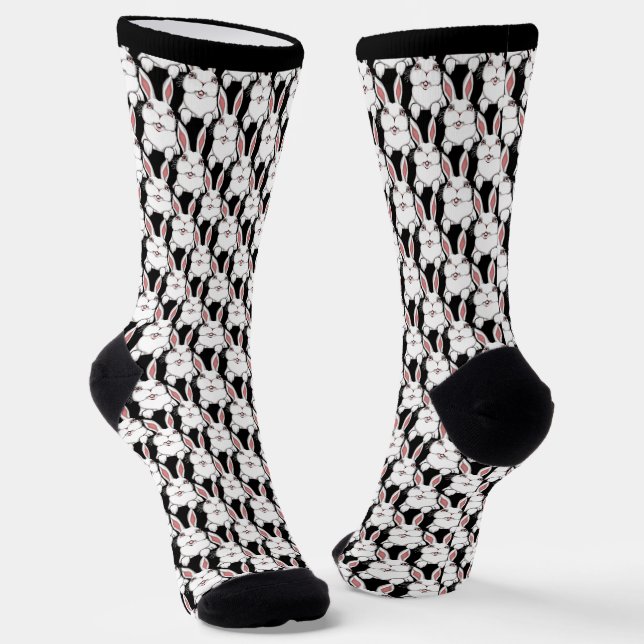 Chaussette Easter Bunny Socks Festive Easter Socks Customize (Angulaire)