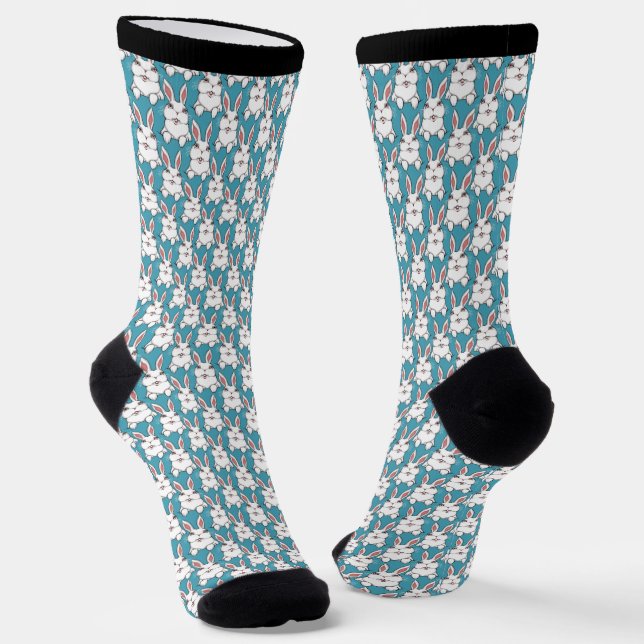 Chaussette Easter Bunny Socks Festive Easter Socks Customize (Angulaire)