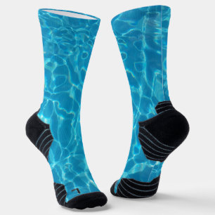 Chaussette Eau de piscine bleu ciel cristallin