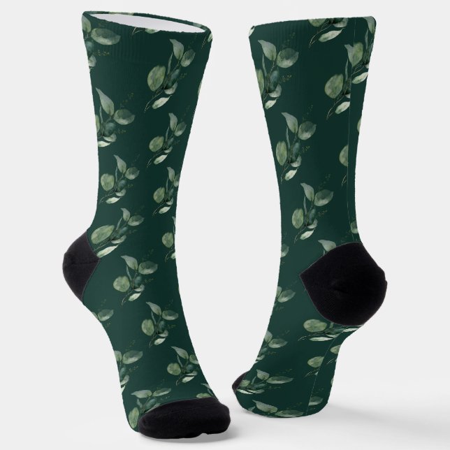Chaussette Eau-forte Eucalyptus Vert Sauge Collège (Angulaire)