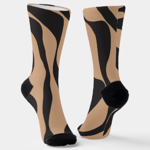 Chaussette Ebb et flux 4 en tan et noir