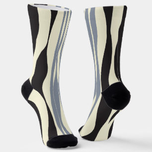 Chaussette Ebb et flux en noir, gris et crème