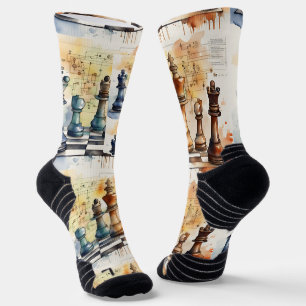 Chaussette Échecs