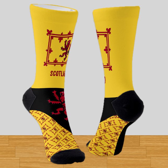 Chaussette Écossais, patriotique, Rampant, drapeau écossais (Créateur téléchargé)