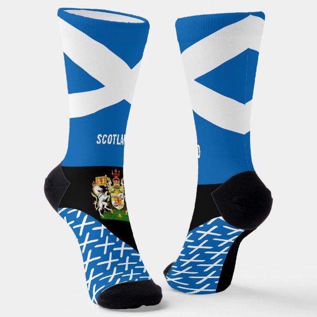 Chaussette Ecosse, mode, drapeau écossais, patriotique (Angulaire)