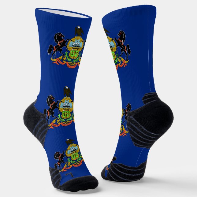 Chaussette Écran d'athlétisme avec drapeau de Pennsylvanie (Angulaire)