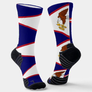 Chaussette Écran d'athlétisme avec drapeau des Samoa américai