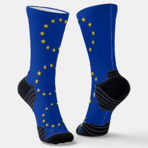 Chaussette Écran sportif avec drapeau de l'Union européenne