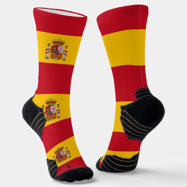 Chaussette Écran sportif avec drapeau d'Espagne (Angulaire)