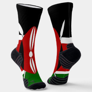 Chaussette Écran sportif avec drapeau du Kenya