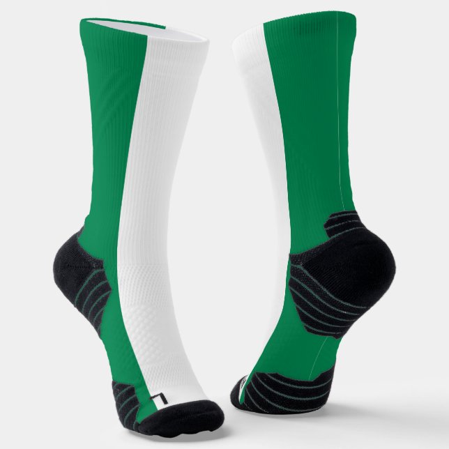 Chaussette Écran sportif avec drapeau du Nigeria (Angulaire)