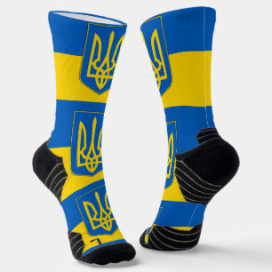 Chaussette Écran sportif avec drapeau d'Ukraine