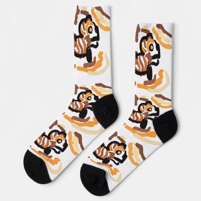 Chaussette Écureuil d'automne enjoué  (Gauche)