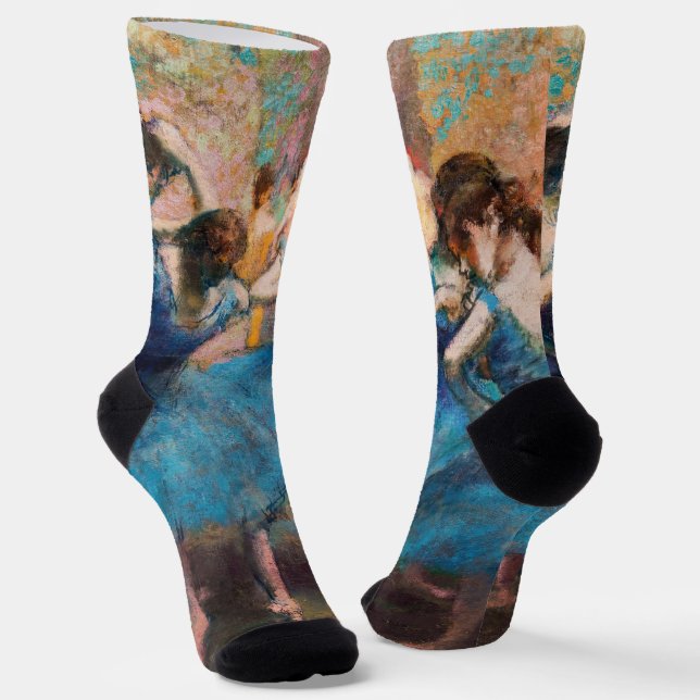 Chaussette Edgar Degas - Danseuses en bleu (Angulaire)