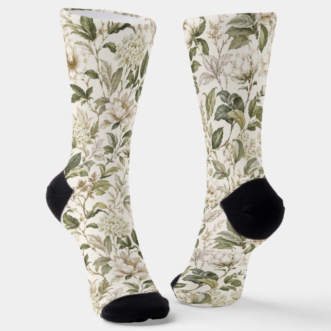 Chaussette Élégance Botanique Délicate Intemporelle (Angulaire)