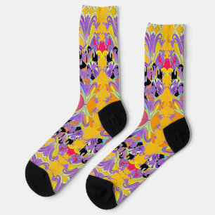 Chaussette Élégance des lys violets