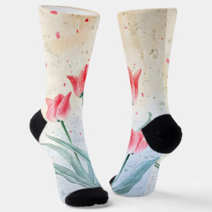 Chaussette Élégance floue de la Tulipe
