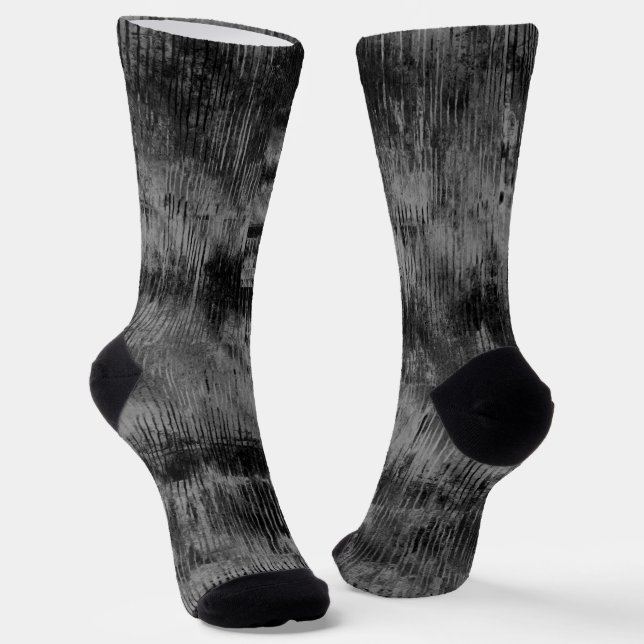 Chaussette Elegant Black Velvet Tie-Dye print Socks (Angulaire)