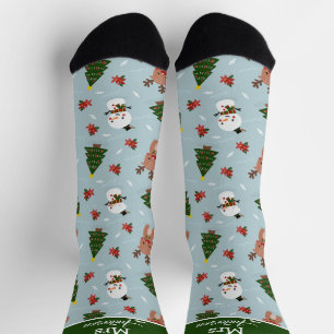 Chaussette Élégant joyeux Noël M. et Mme Couple
