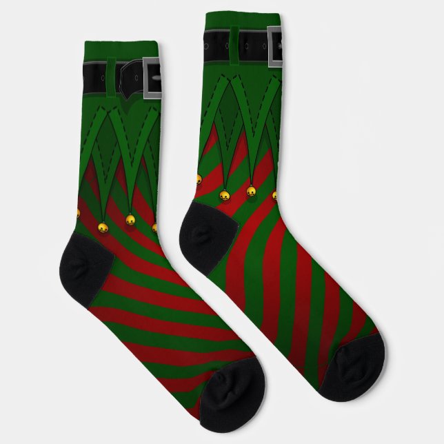 Chaussette Elf Socks Festive Christmas Elf Costume Socks (Droite)